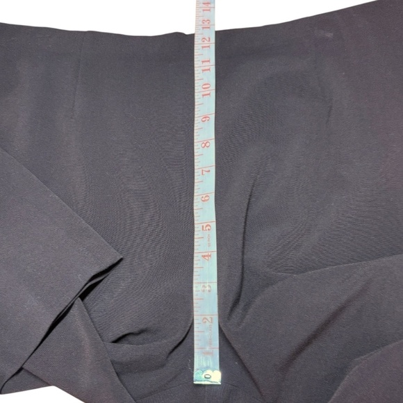 COLDWATER CREEK Stretch Poly Rayon Wide Leg Flat Front Trousers Dark Brown Sz 16 - Picture 6 of 10